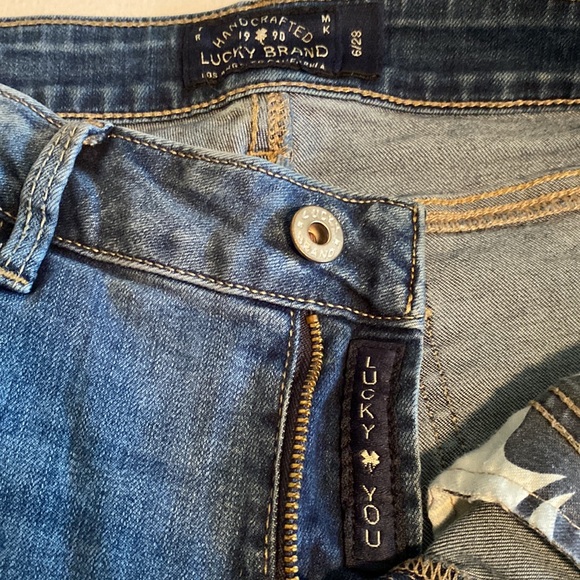 Lucky Brand Lolita Skinny Jeans mid / low rise medium fade wash size 6 / 28 - Picture 6 of 15